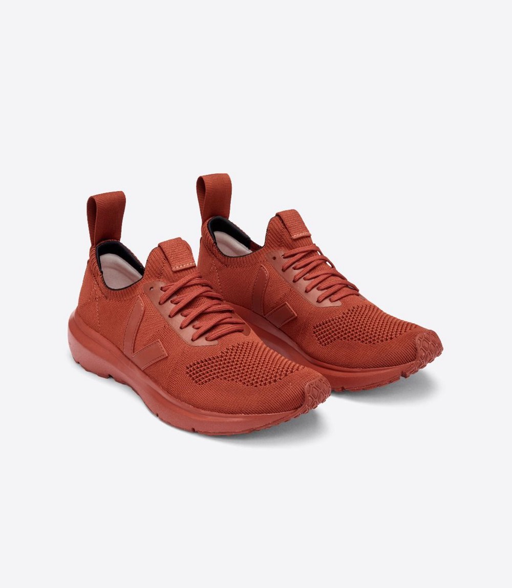 Veja Trainers Womens Red - V-knit X Rick Owens - EWZV-43150